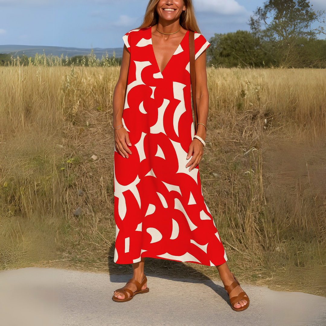 Valerie | Lightweight Dress with V-Neck