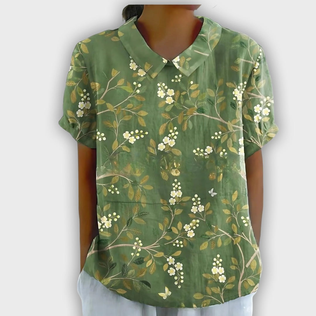 Floral Linen Shirt for Women - Comfort and Elegance for Every Occasion