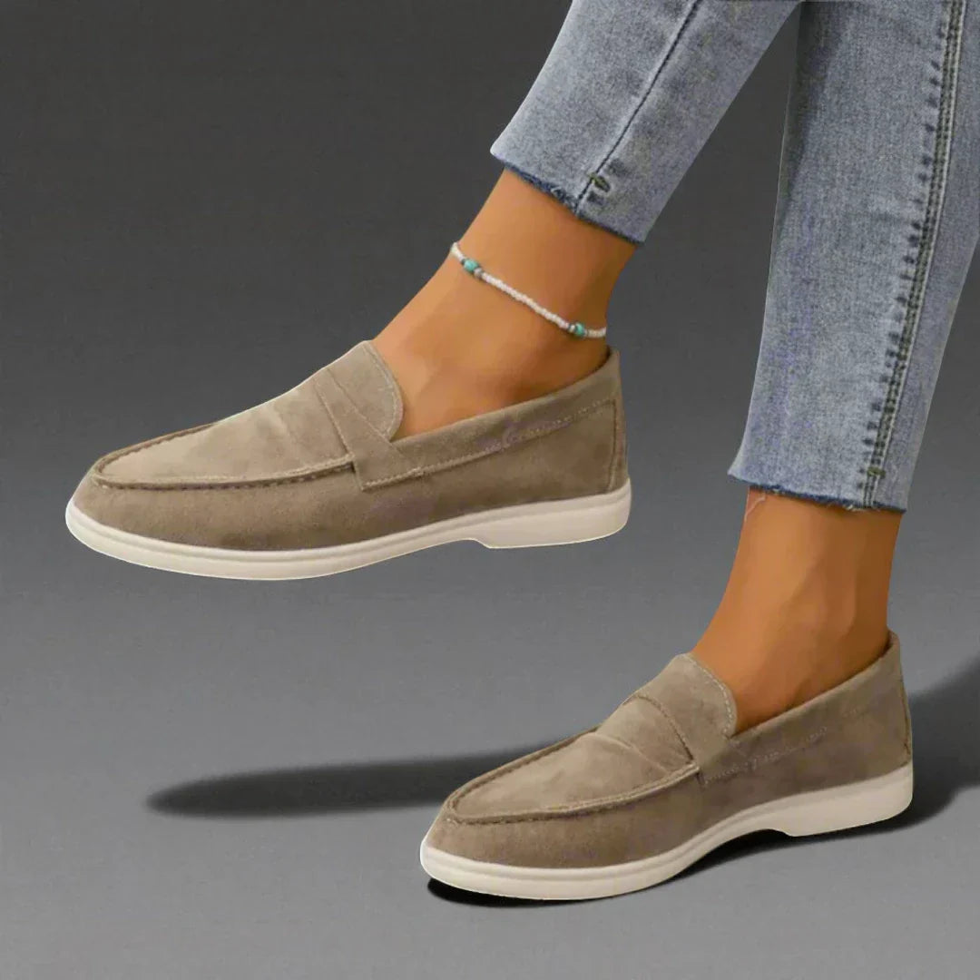 Hannah | Elegant Suede Leather Moccasins