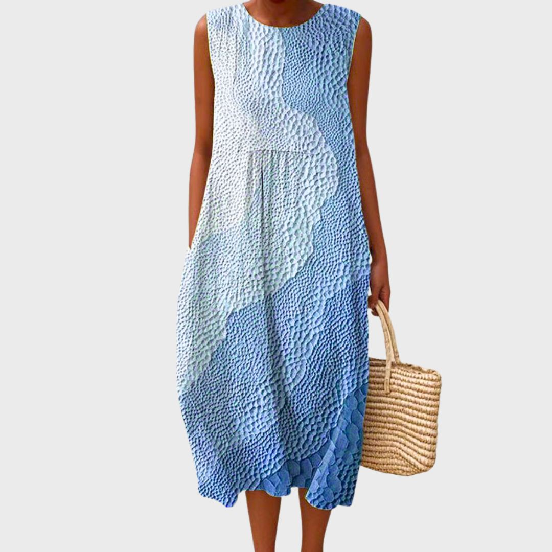 Isla | Summer Dress in a Relaxed Check Pattern
