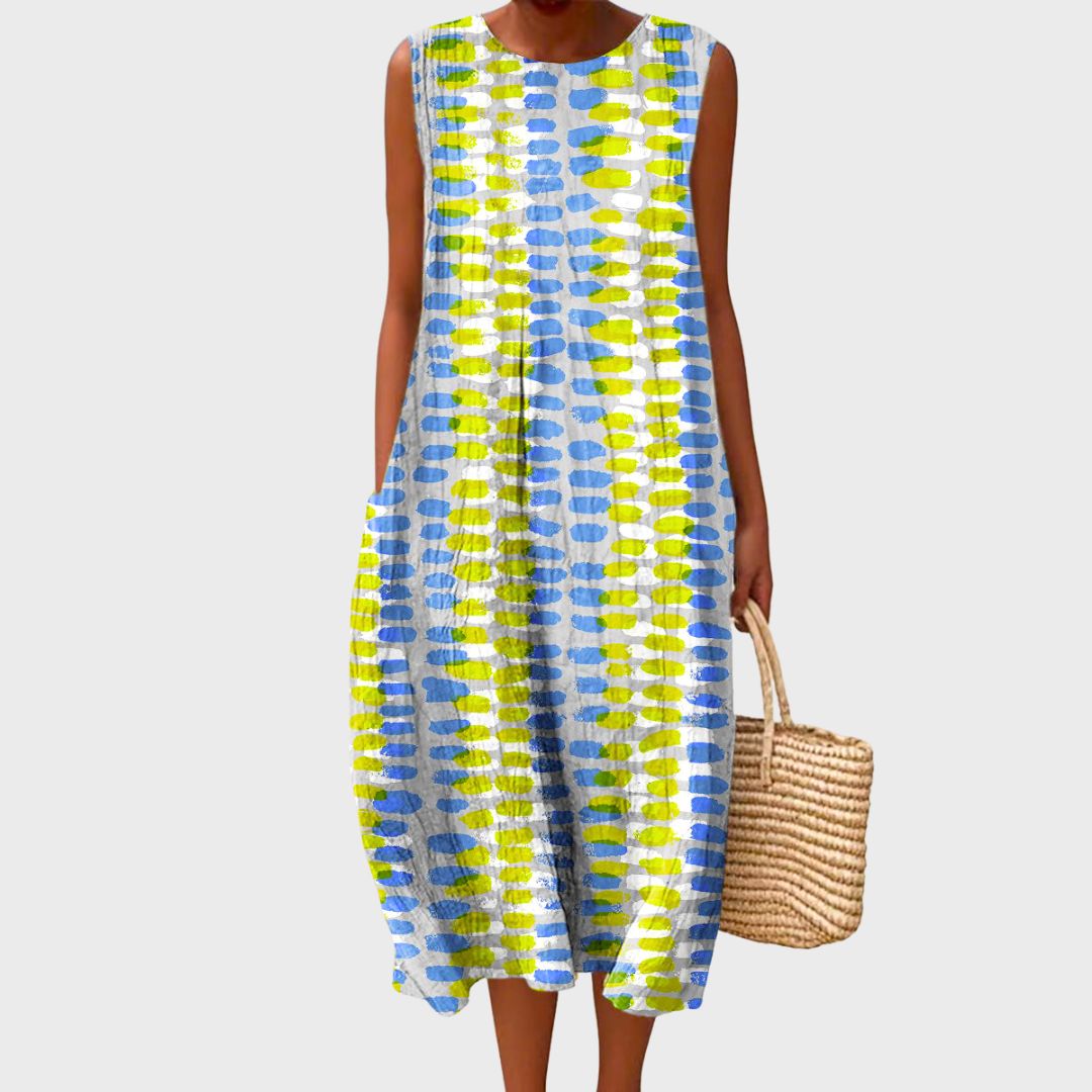 Isla | Summer Dress in a Relaxed Check Pattern