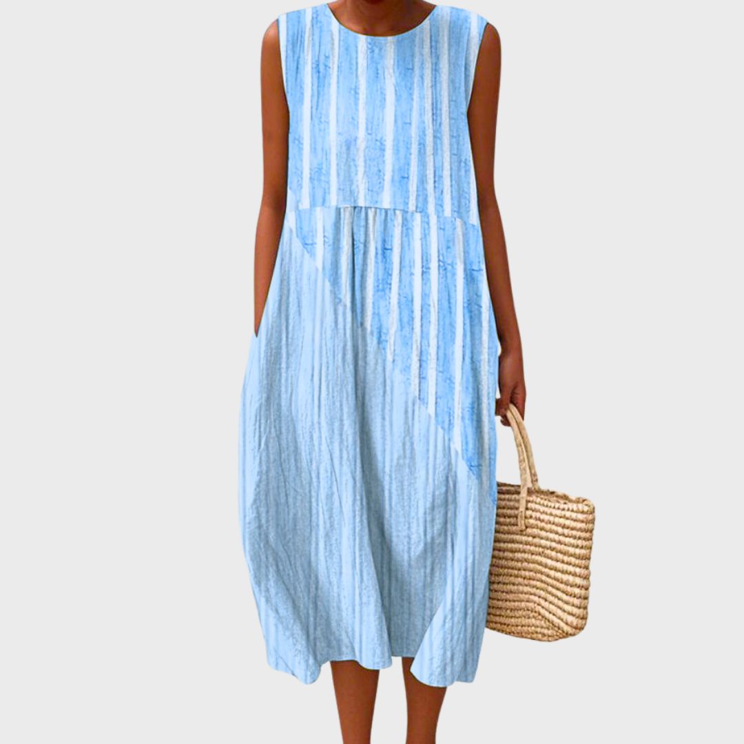 Isla | Summer Dress in a Relaxed Check Pattern