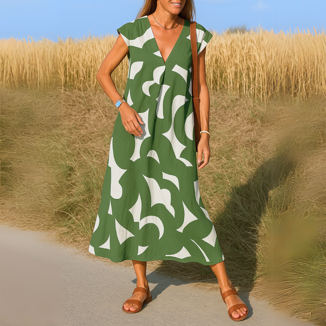 Valerie | Lightweight Dress with V-Neck
