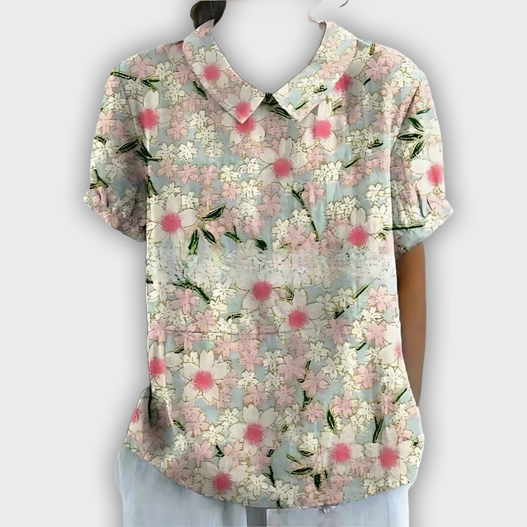 Floral Linen Shirt for Women - Comfort and Elegance for Every Occasion