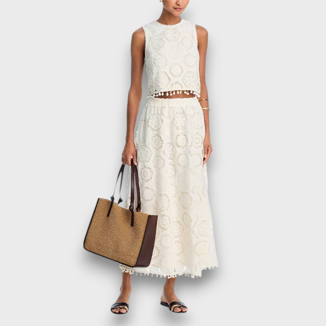 Zahara – Two-Piece Set Made of Crocheted Lace