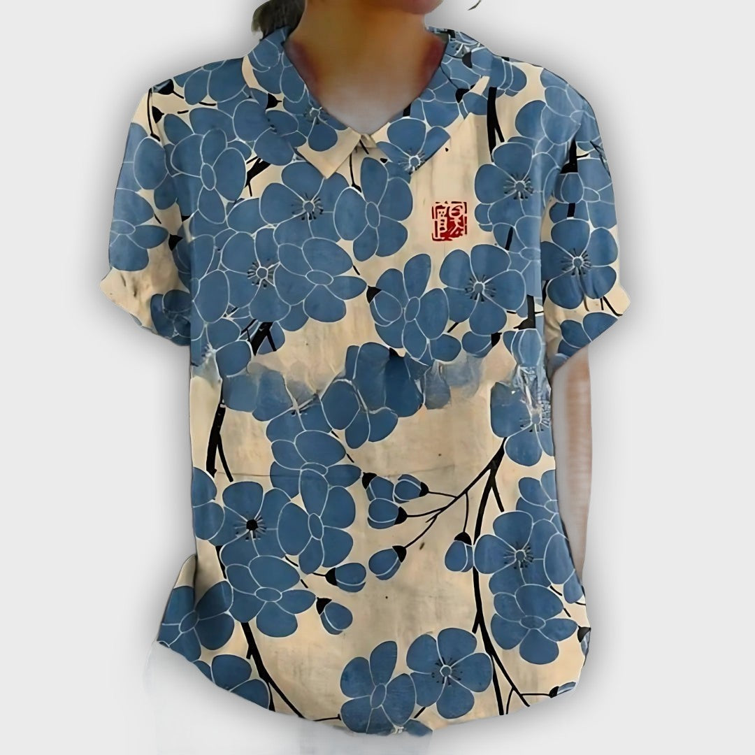 Floral Linen Shirt for Women - Comfort and Elegance for Every Occasion