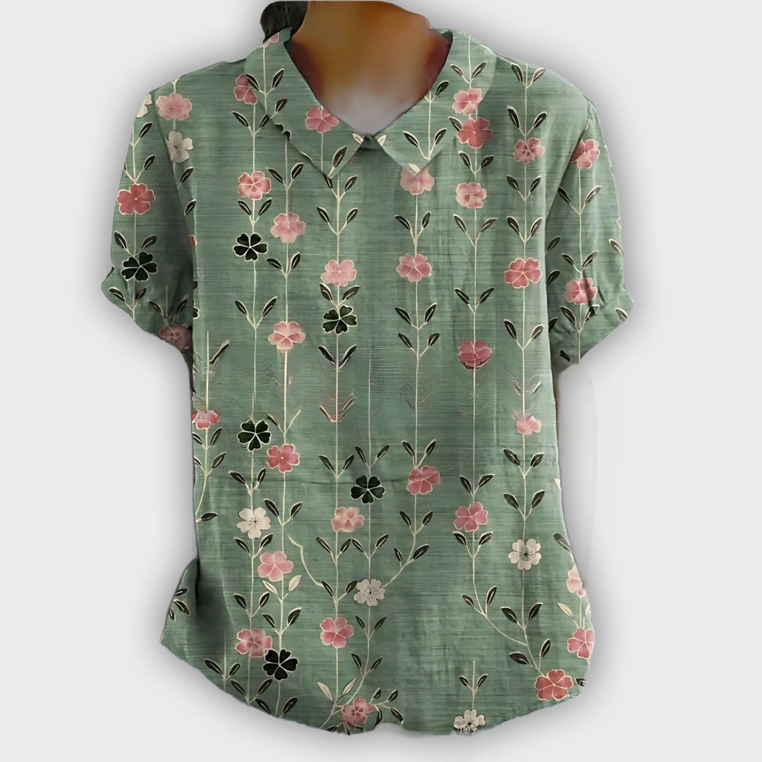 Floral Linen Shirt for Women - Comfort and Elegance for Every Occasion