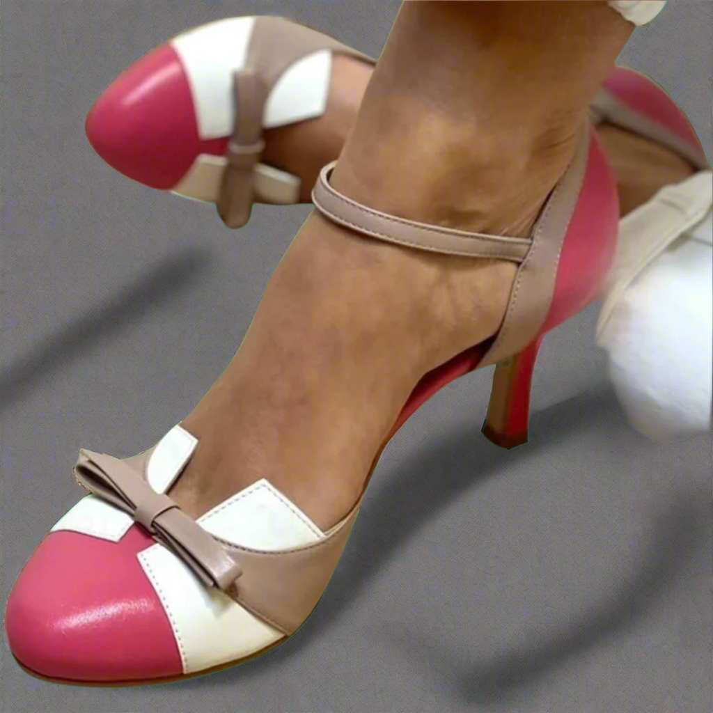 Belerosa | Colorful sandals with a tie and straps, with a rounded toe