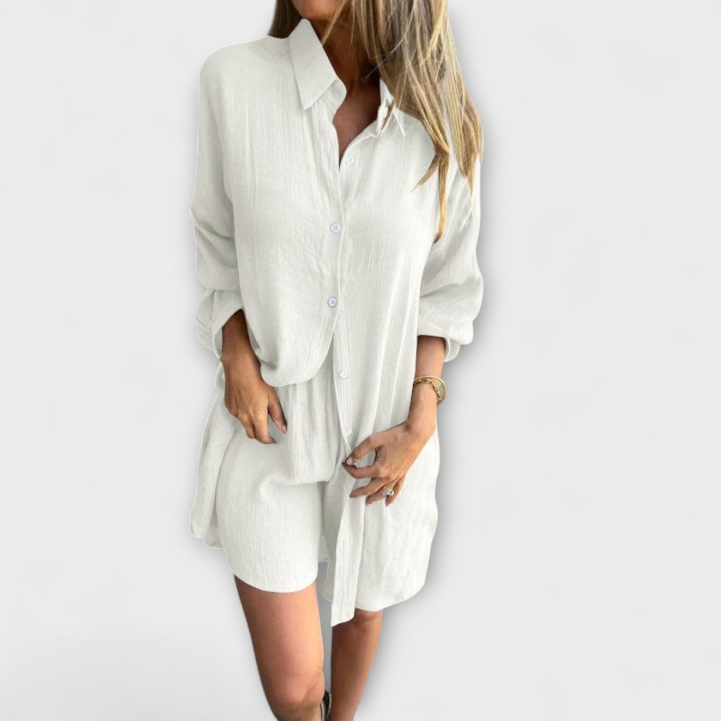 Serin – Two-Piece Summer Set with Oversized Shirt