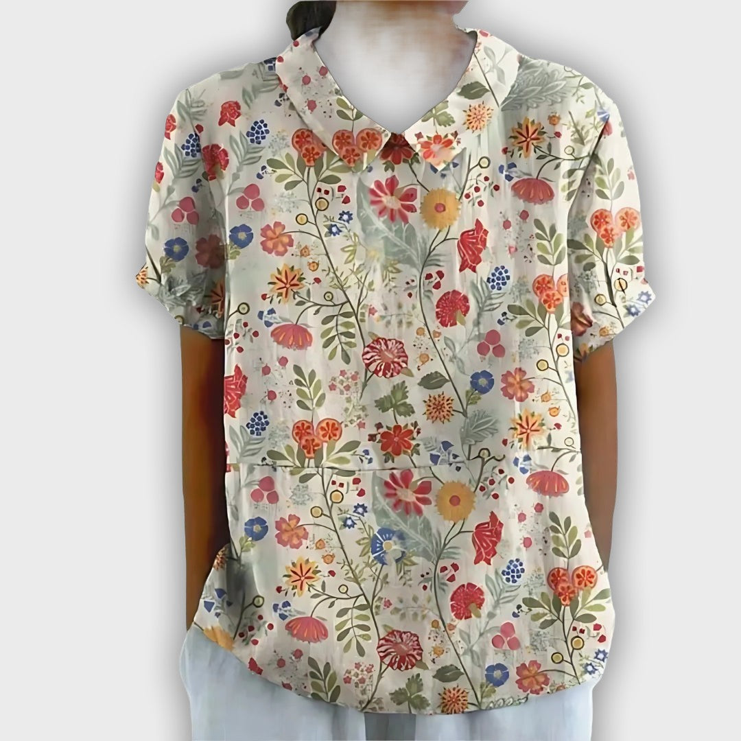 Floral Linen Shirt for Women - Comfort and Elegance for Every Occasion