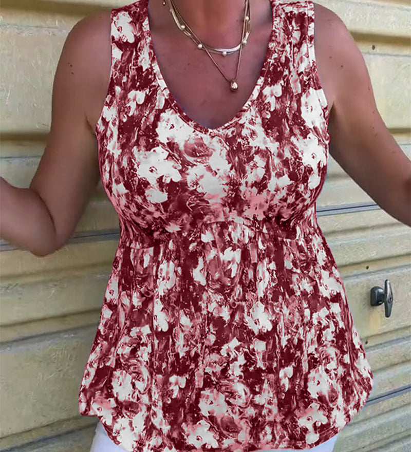 Linne™ | Sleeveless Top with Sexy Pattern