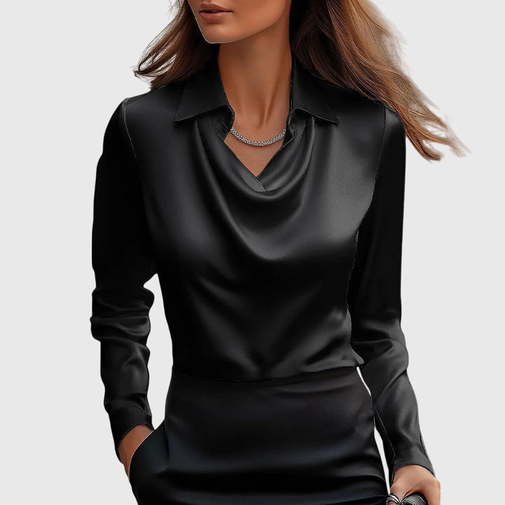 Brooklyn – Elegant Shirt Made of Shiny Satin Fabric