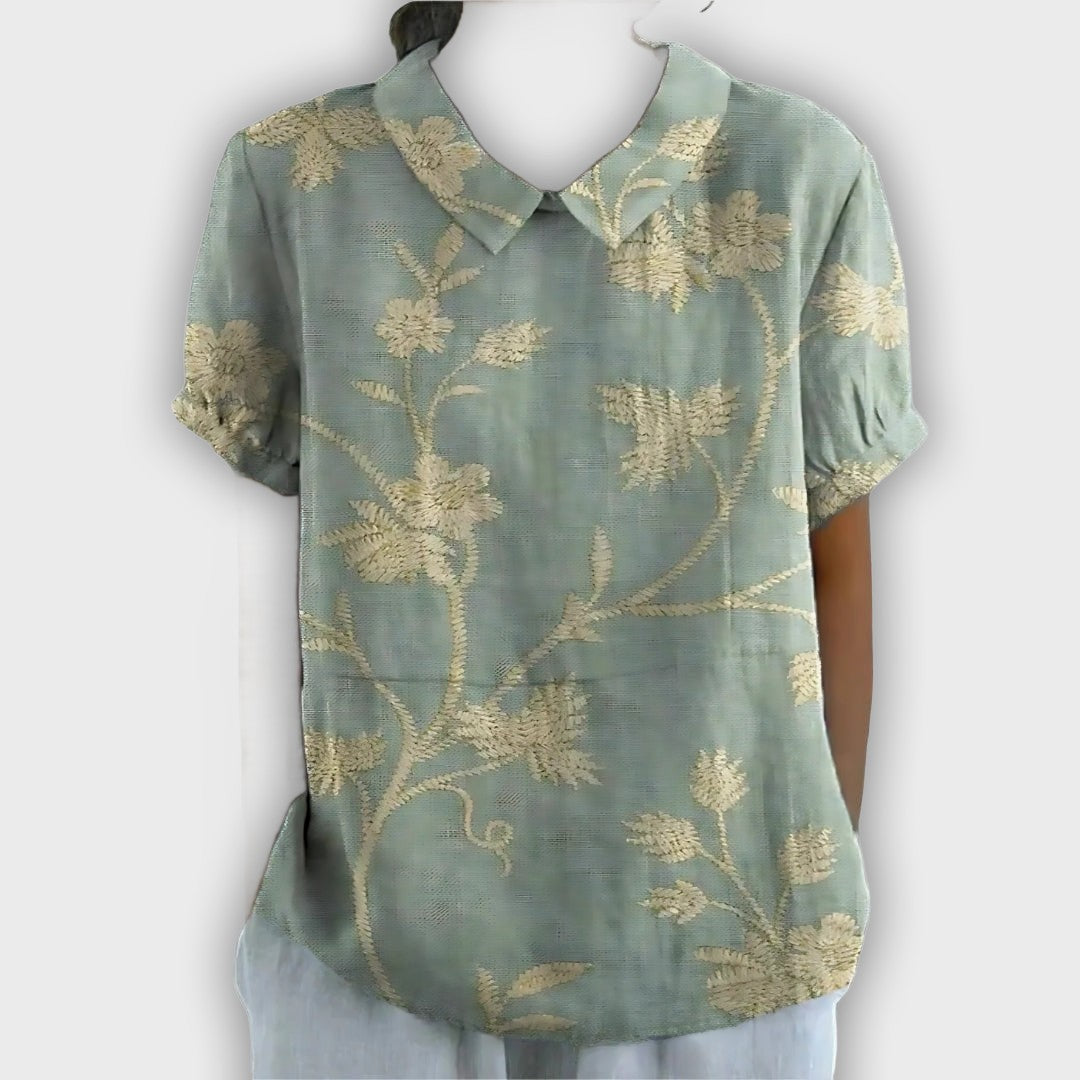 Floral Linen Shirt for Women - Comfort and Elegance for Every Occasion
