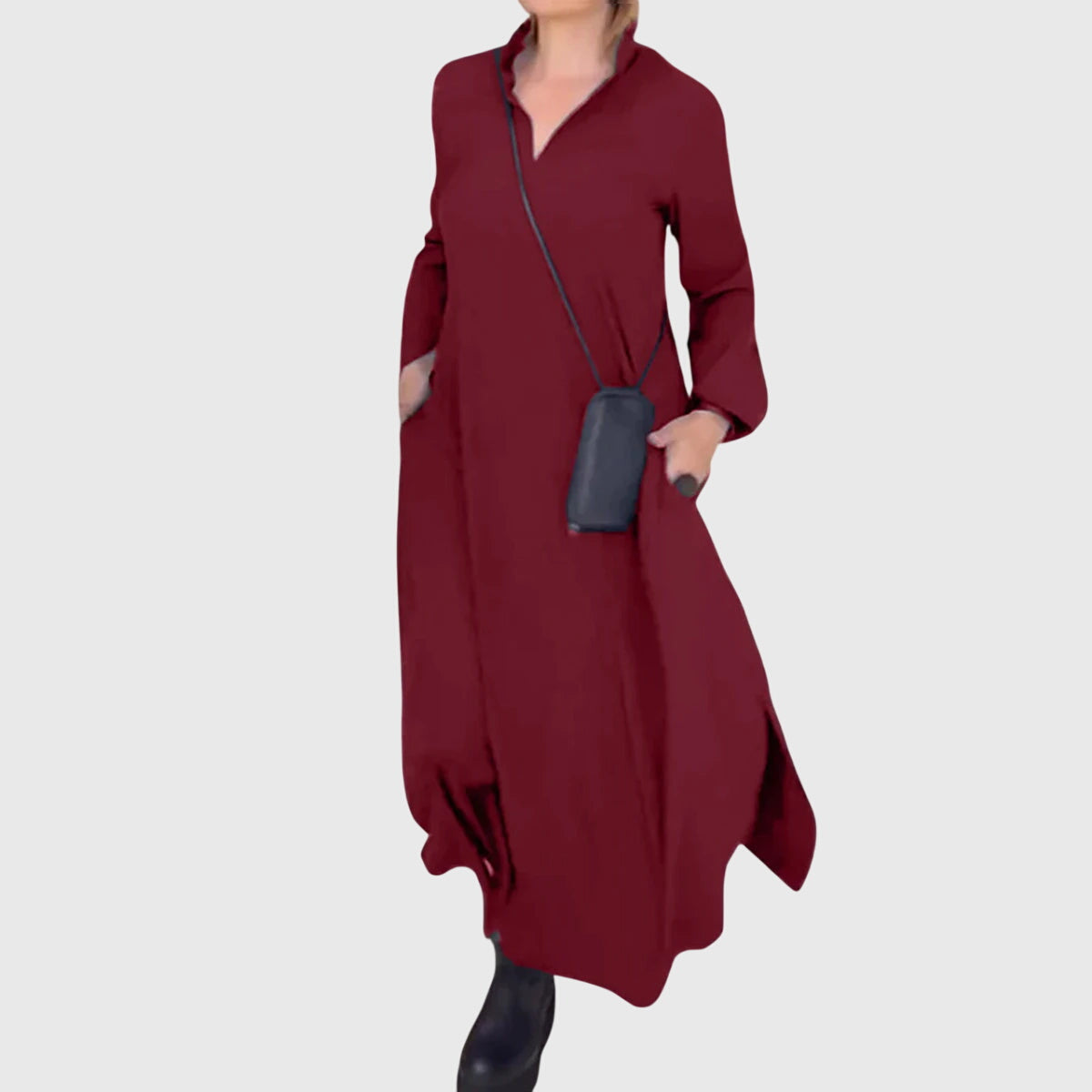 "Elena" | Elegant dress made of soft velvet.