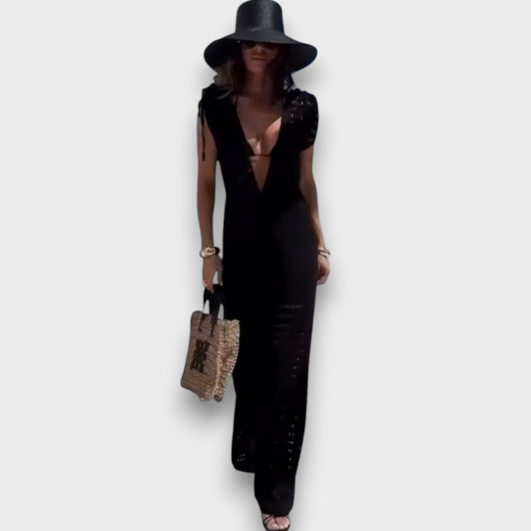 Aizlin – Summer Jumpsuit with Macrame Details
