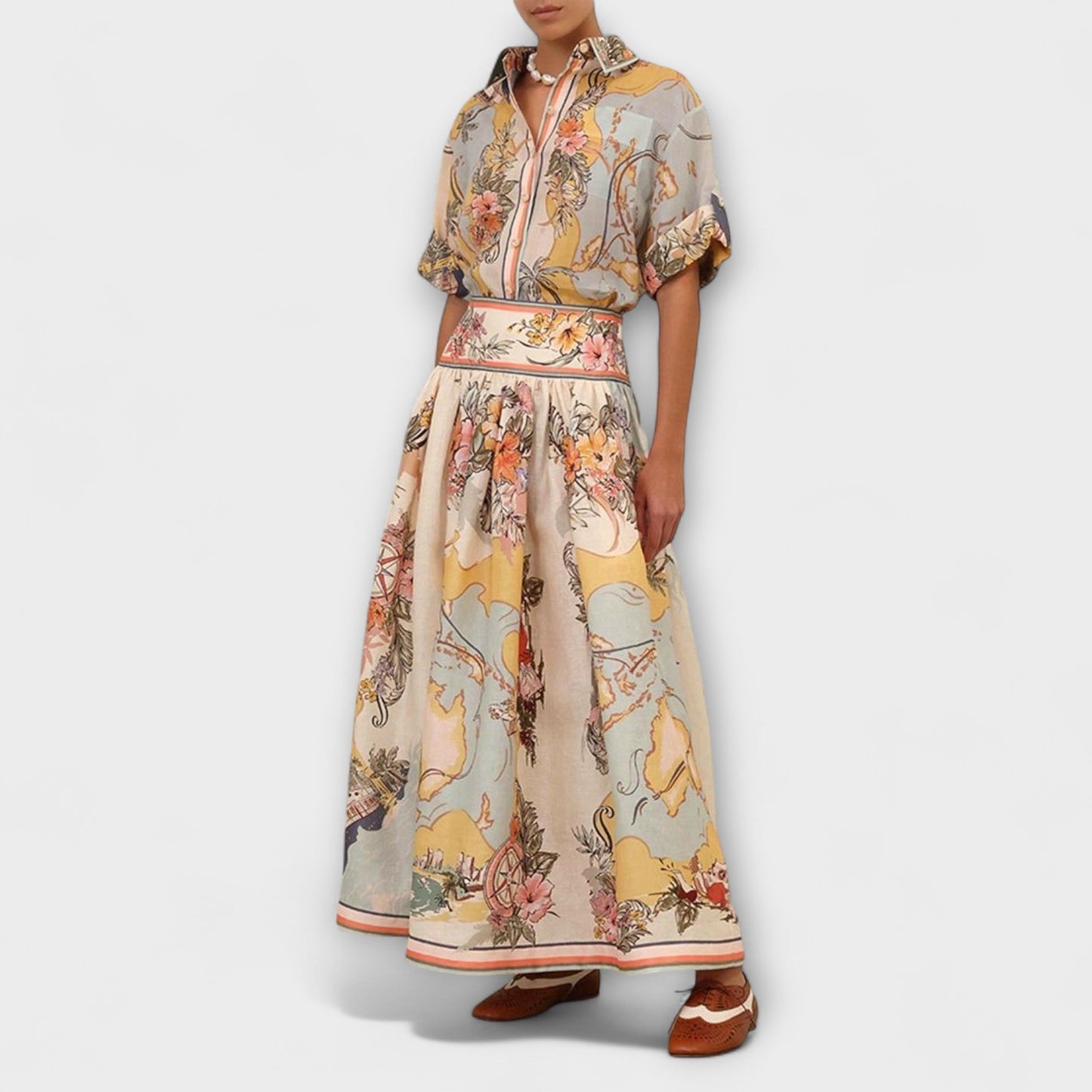 Elegant Vintage A-Line Mini Skirt