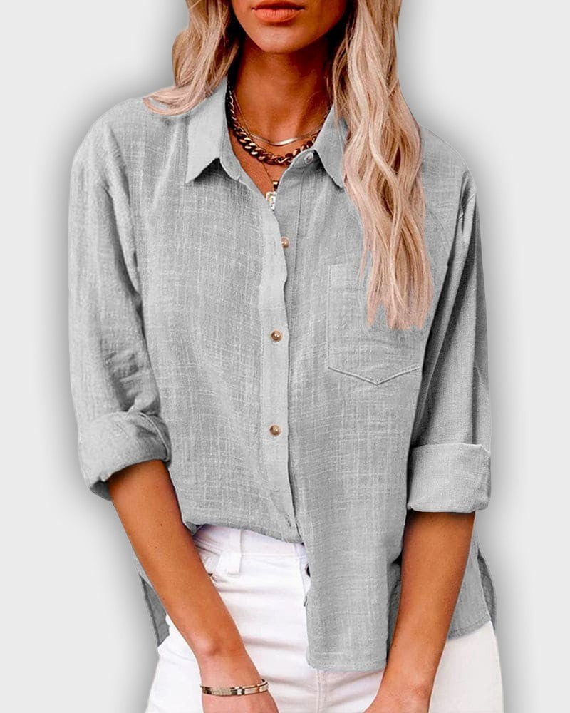 Women's Long Sleeve Lycra Shirt in Dark Blue