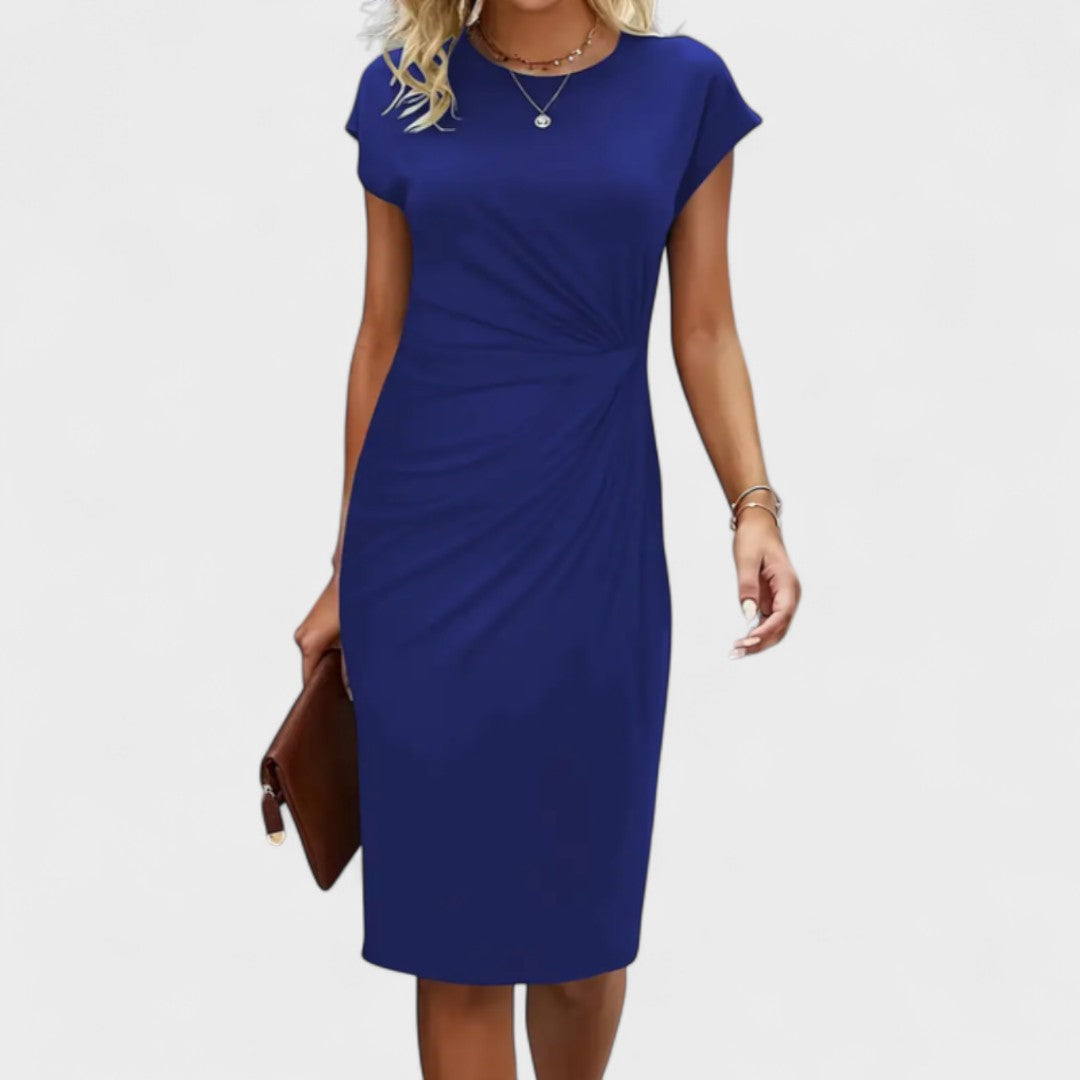 Short Evening Dress with Short Sleeves