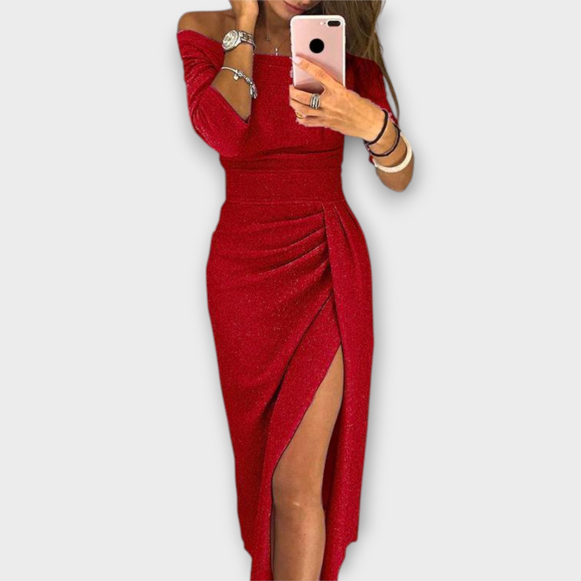 Elegant Off-Shoulder Dress for Women - Lena™