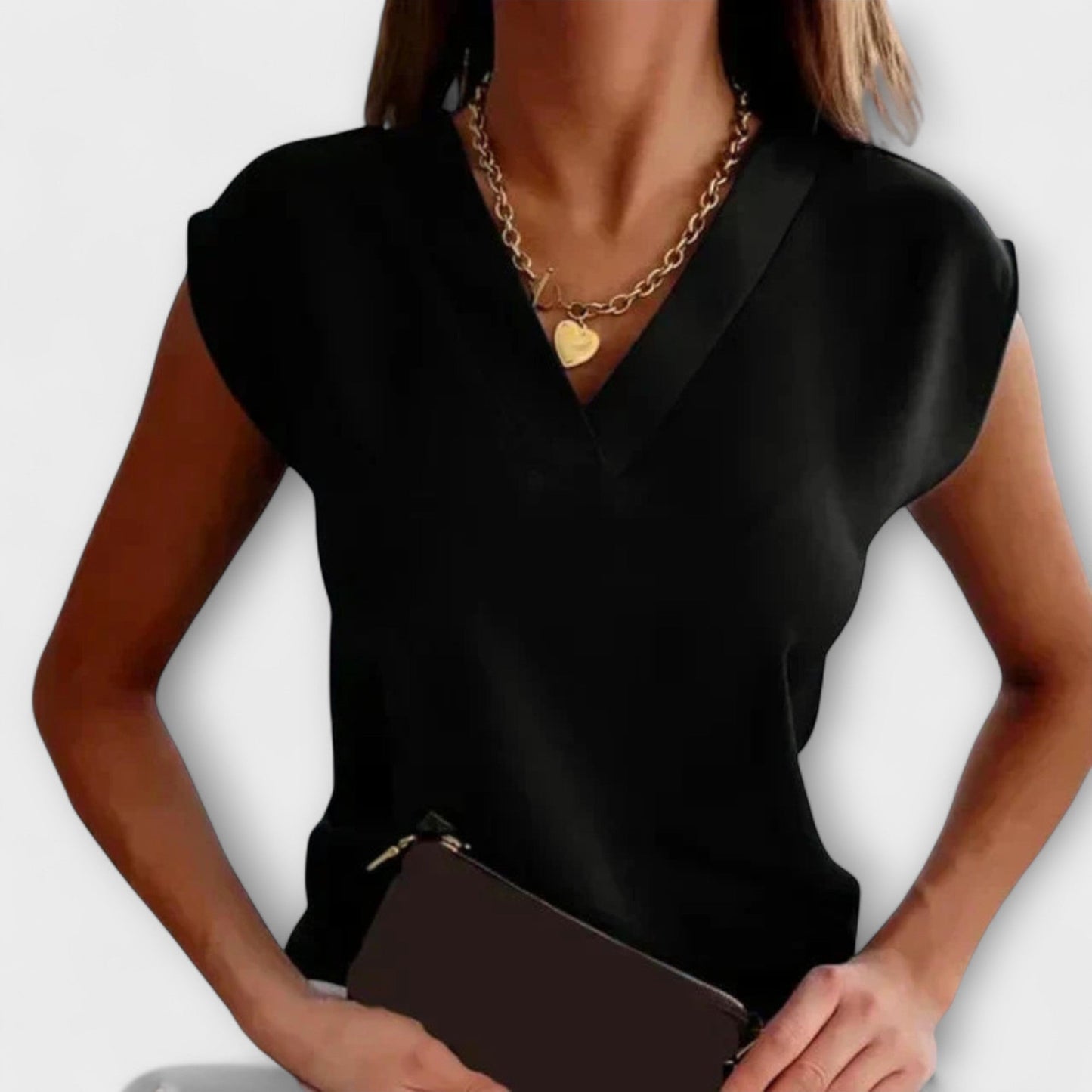Women's Summer V-Neck Loose Fit Shirt