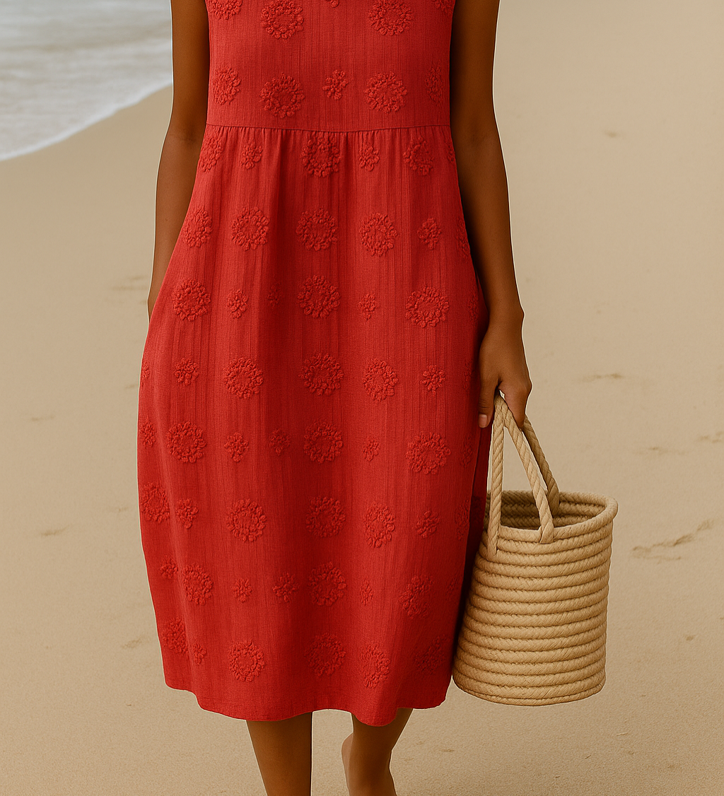 Elena | Embroidered Dress for Natural Elegance