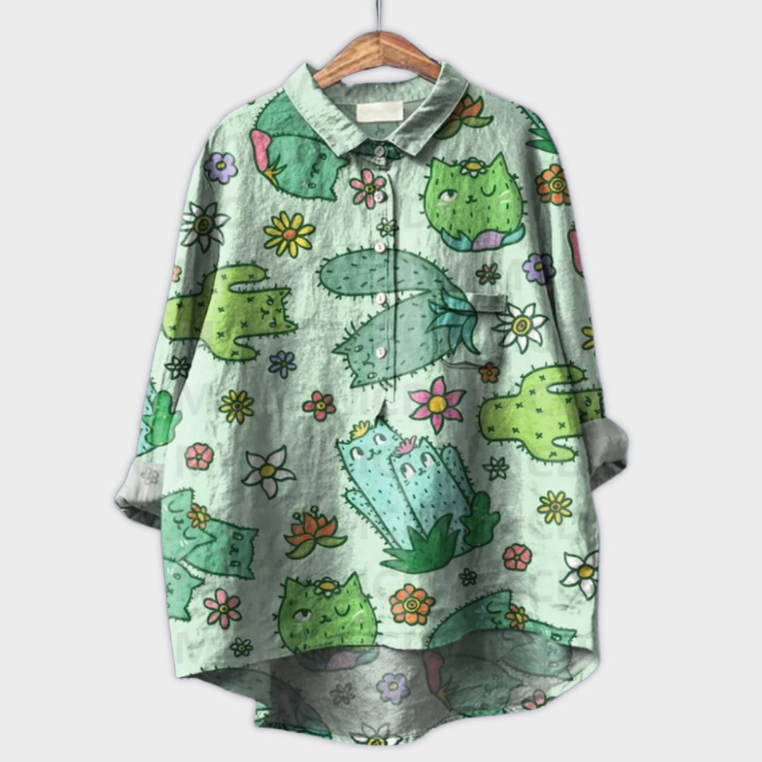 Handmade Women's Floral Shirt