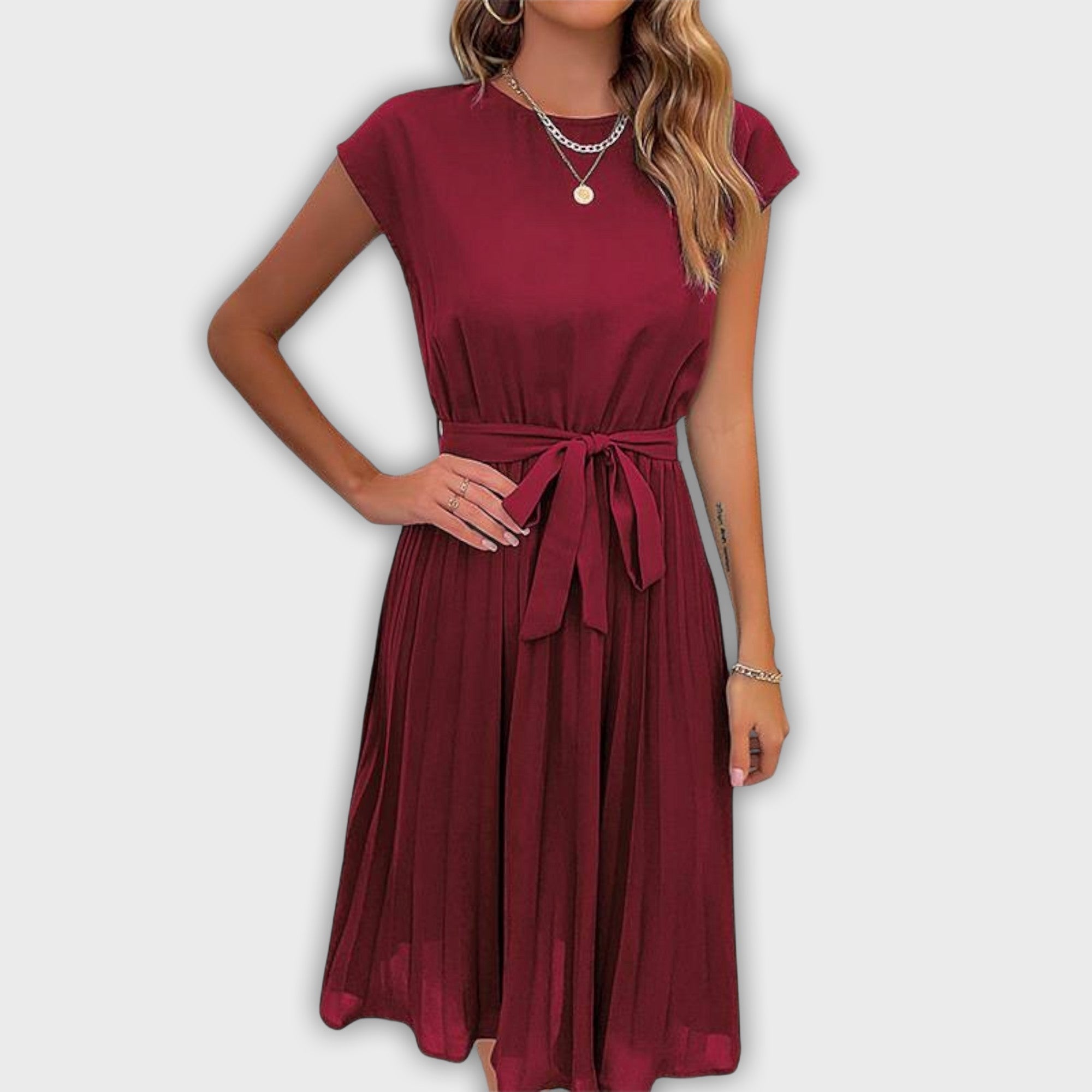 Elegant Midi Dress for Summer