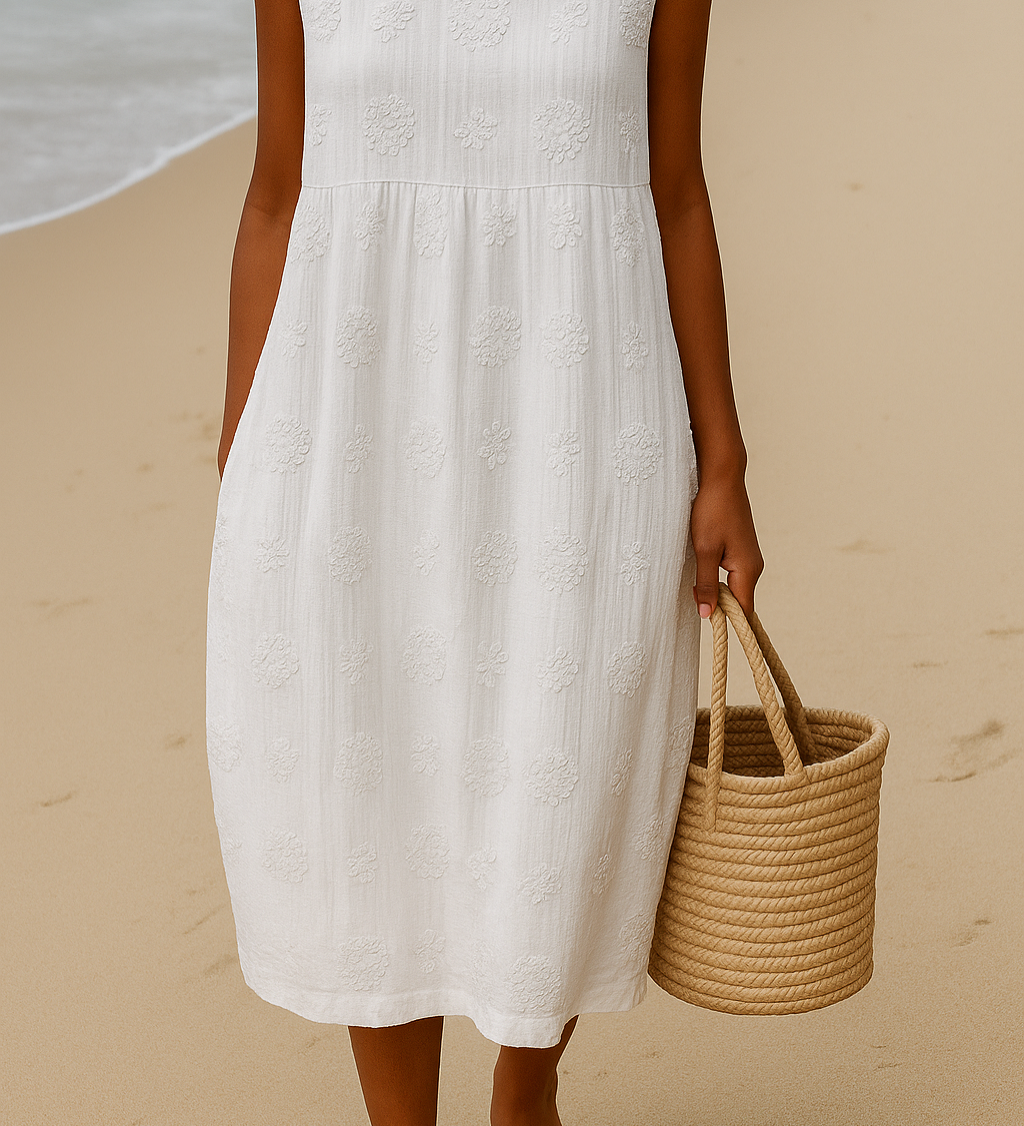 Elena | Embroidered Dress for Natural Elegance