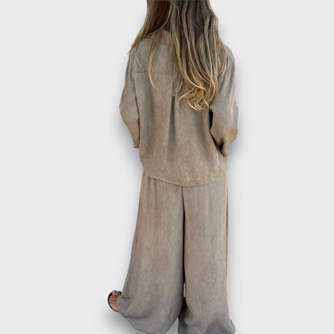 Soren – Set with Oversized Shirt and Wide Pants