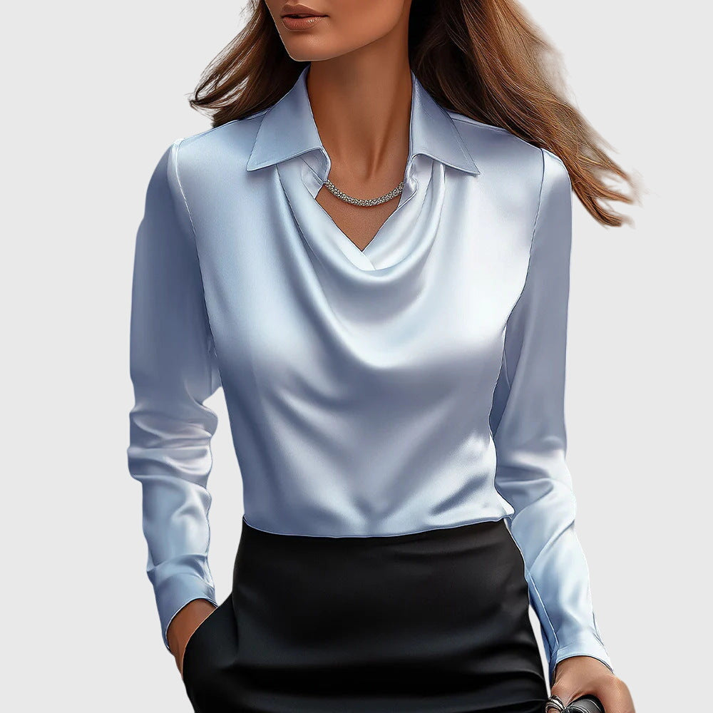 Brooklyn – Elegant Shirt Made of Shiny Satin Fabric