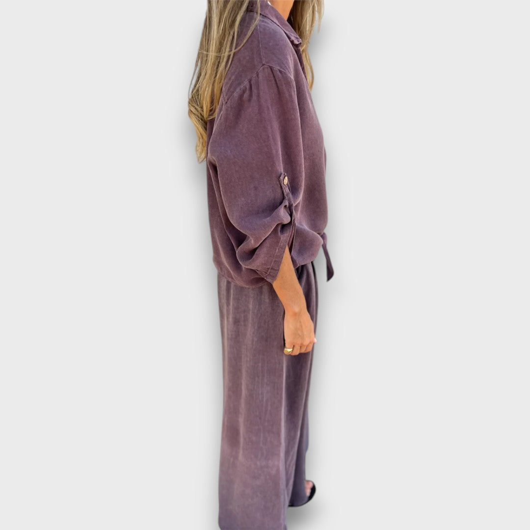 Soren – Set with Oversized Shirt and Wide Pants