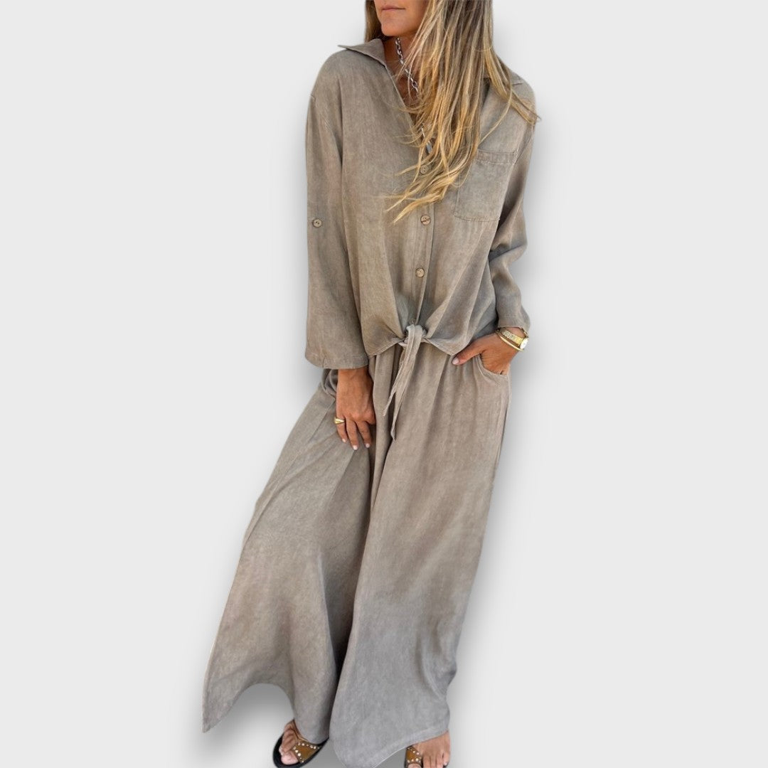 Soren – Set with Oversized Shirt and Wide Pants