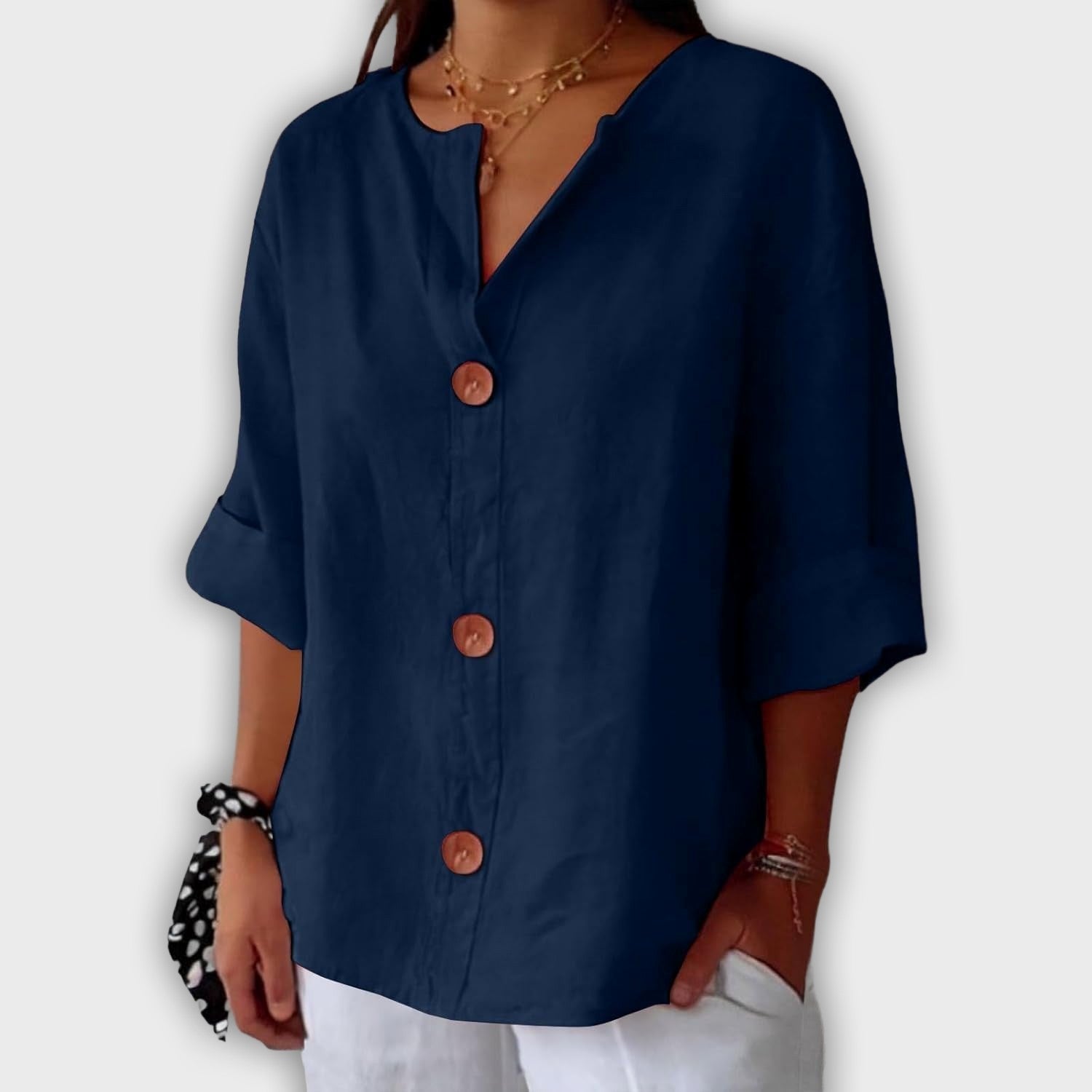 Loose and Elegant Linen Shirt for Summer