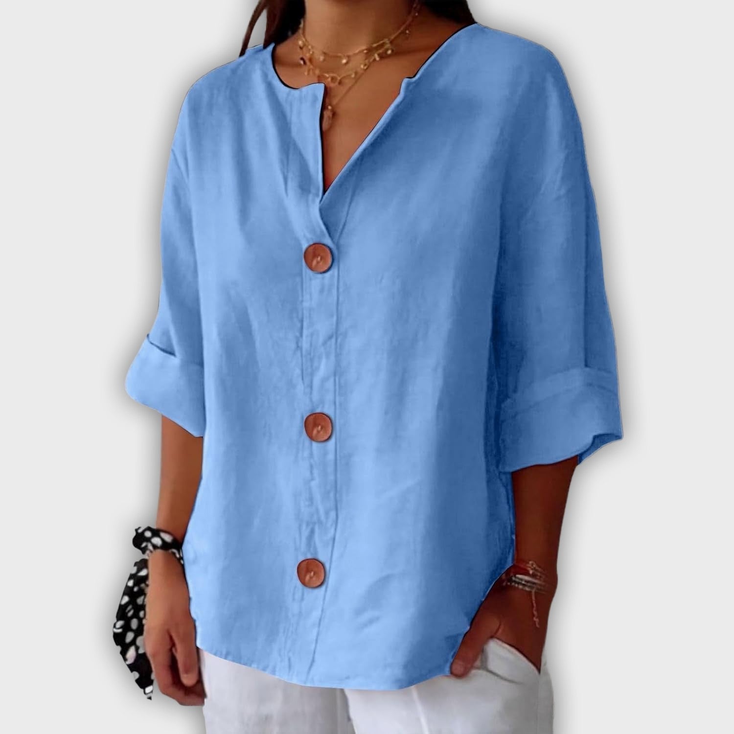 Loose and Elegant Linen Shirt for Summer
