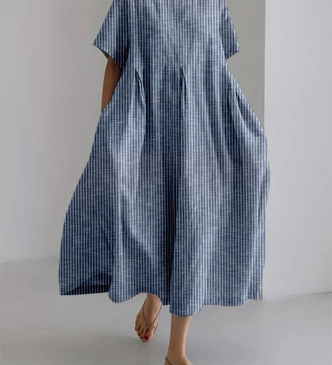 BIANCA | Casual Long Dress with Comfortable Cut and Retro Style for Every Day