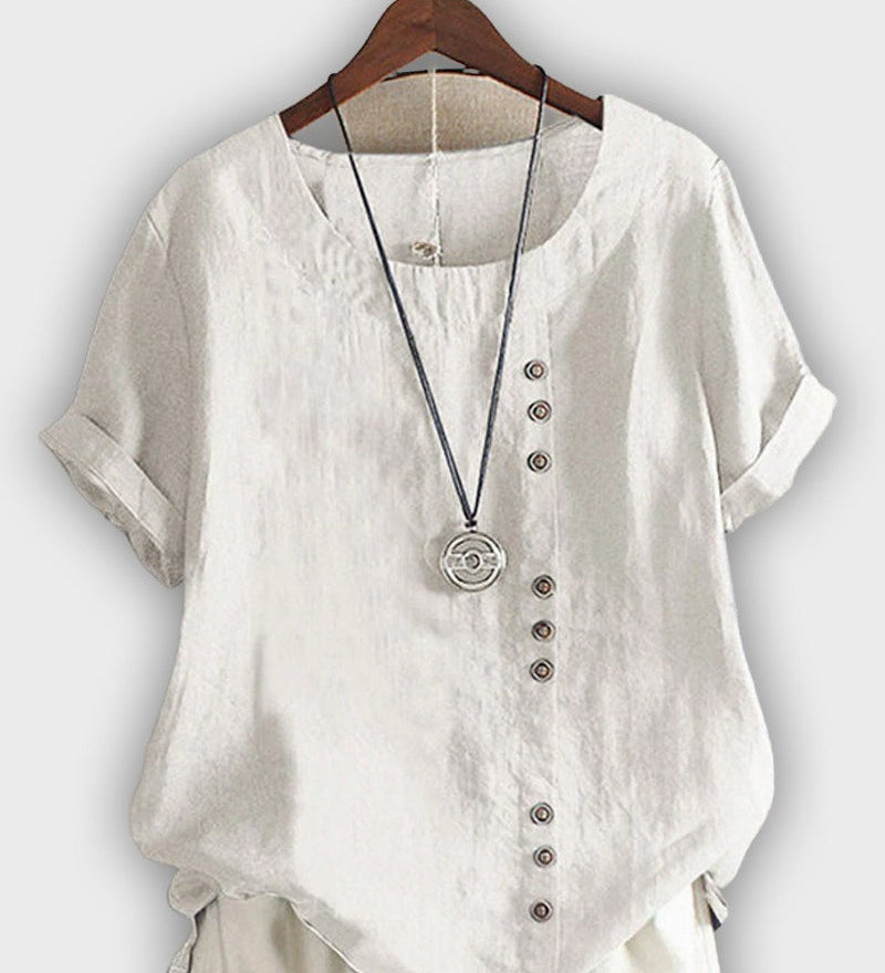 Elegant Women's Short Sleeve Shirt