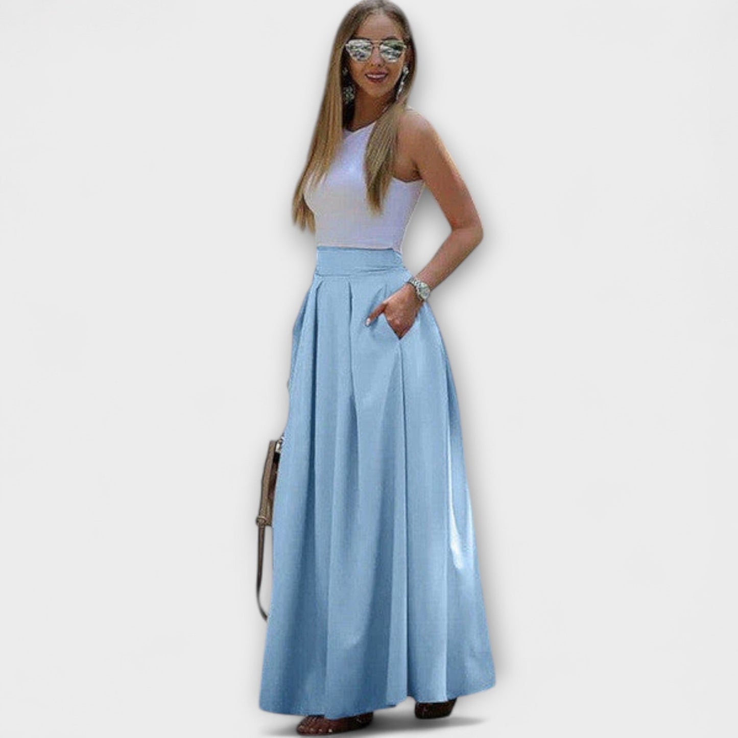 Elegant High-Waisted Maxi Skirt