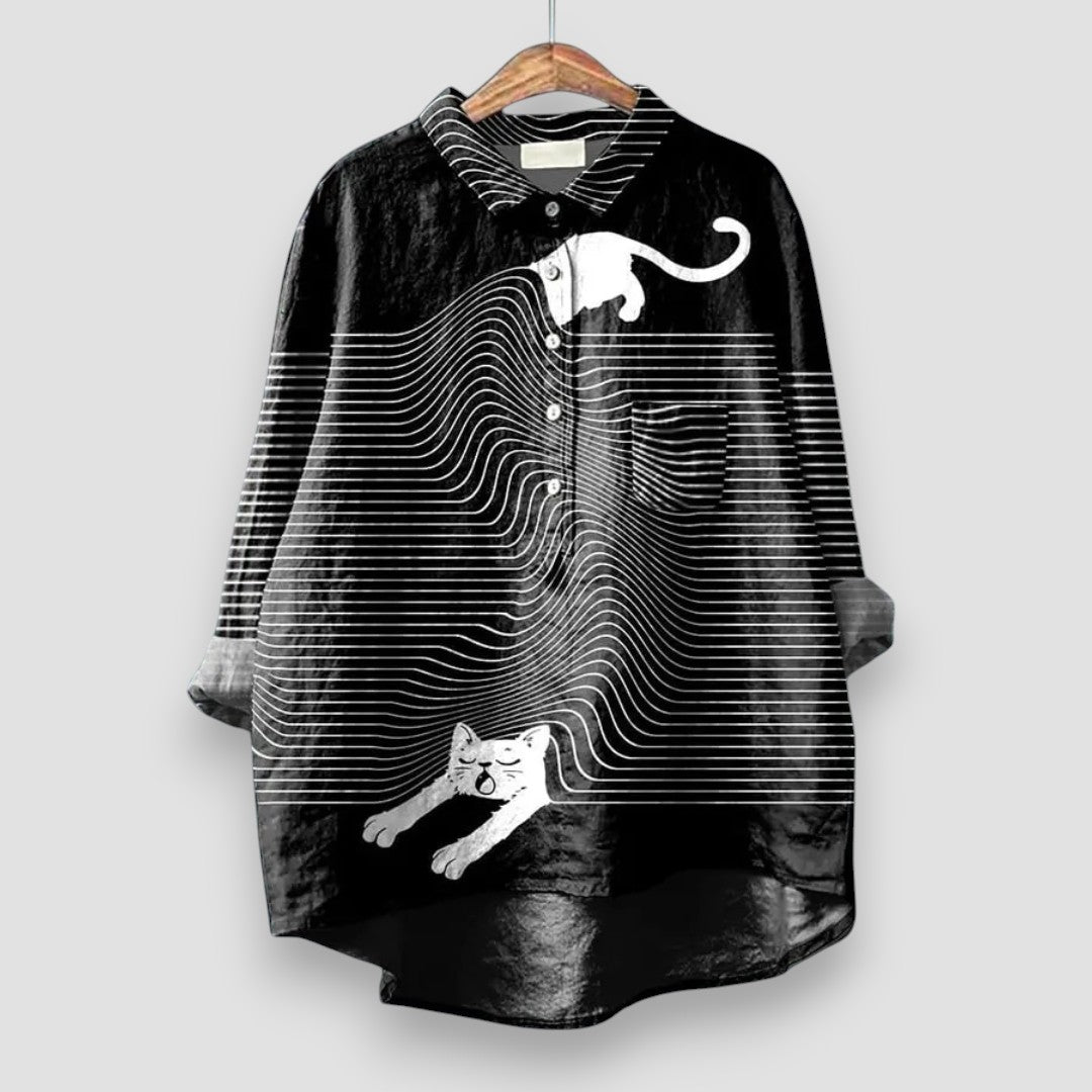 CAMILLA™ | Elegant Women's Shirt with Artistic Print