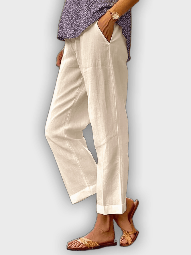 Comfortable Cotton and Linen Pants - Breathable with Relaxed Fit