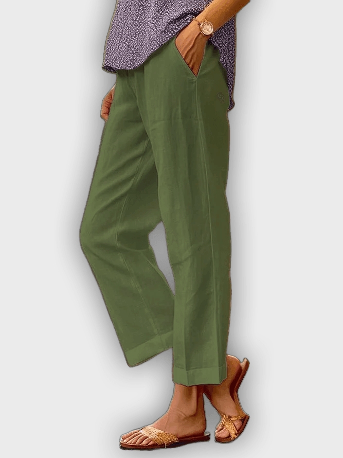 Comfortable Cotton and Linen Pants - Breathable with Relaxed Fit