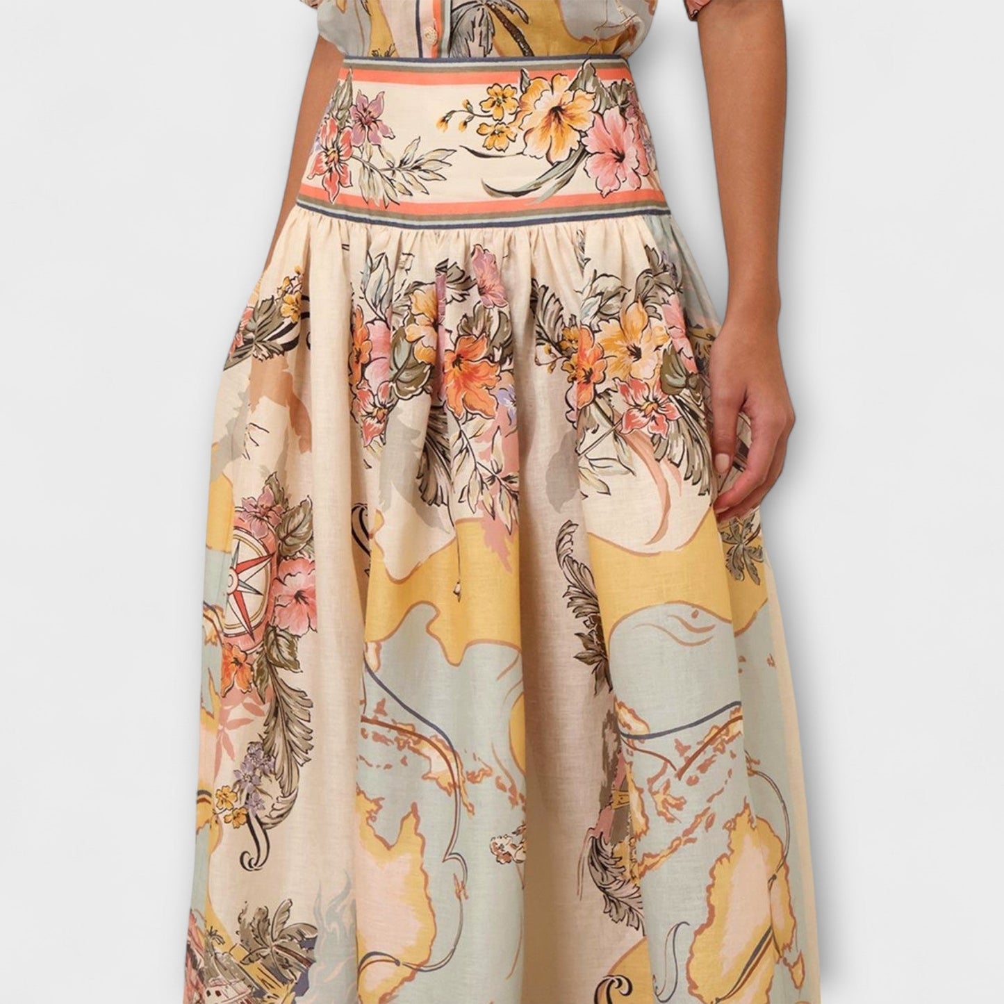 Elegant Vintage A-Line Mini Skirt