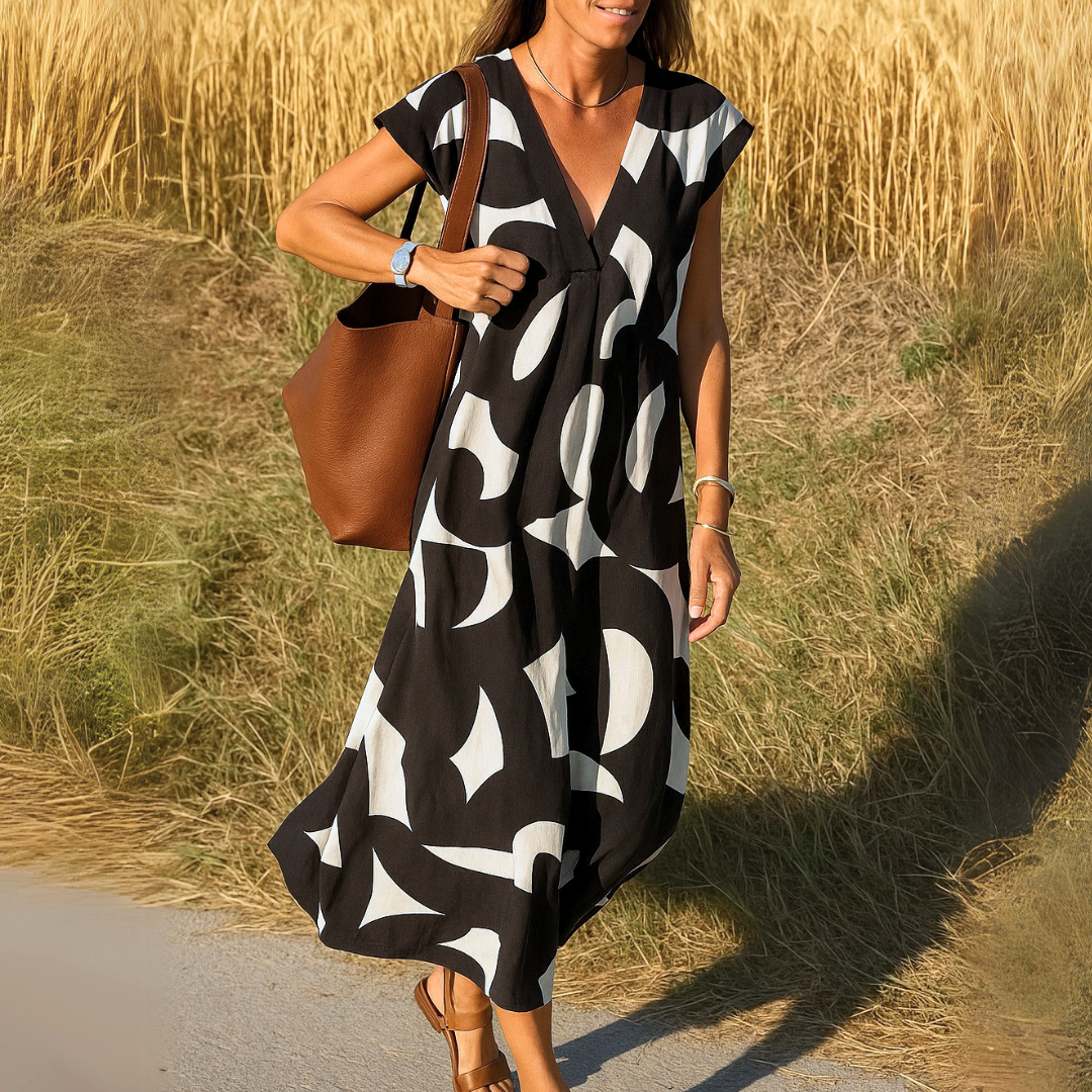 Valerie | Lightweight Dress with V-Neck