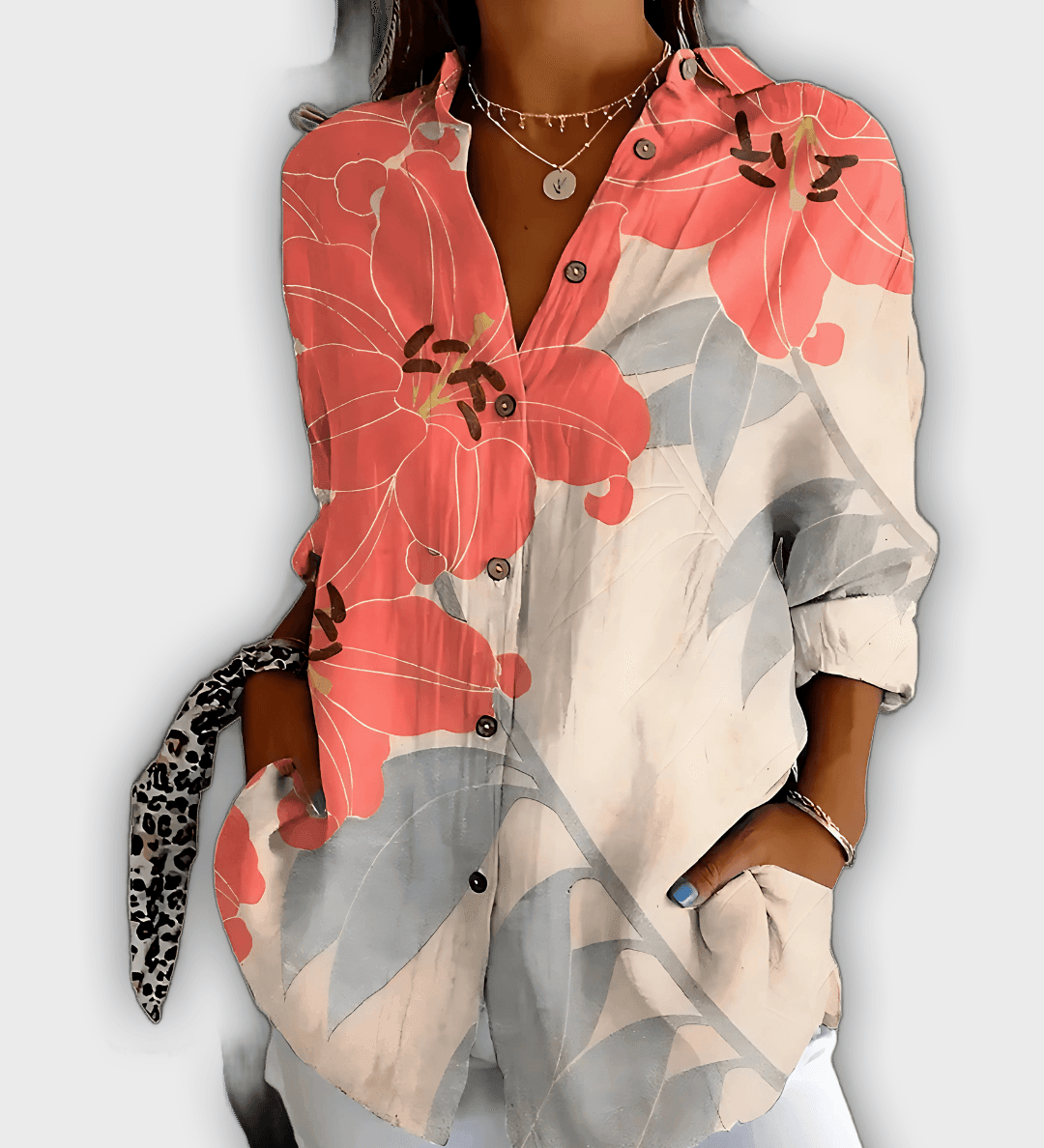 Elegant Floral Shirt Ivy - Comfort and Everyday Style