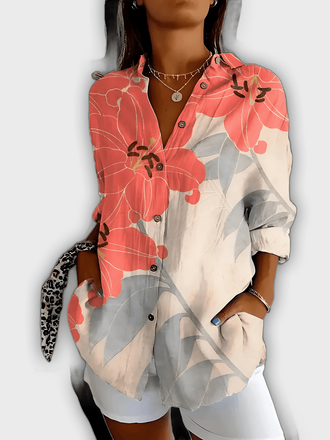 Elegant Floral Shirt Ivy - Comfort and Everyday Style
