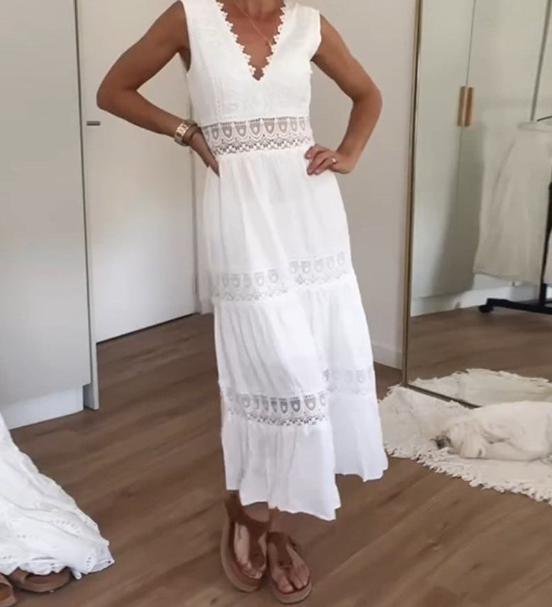 Lace Dresses with V-Neck (Almost Sold Out)