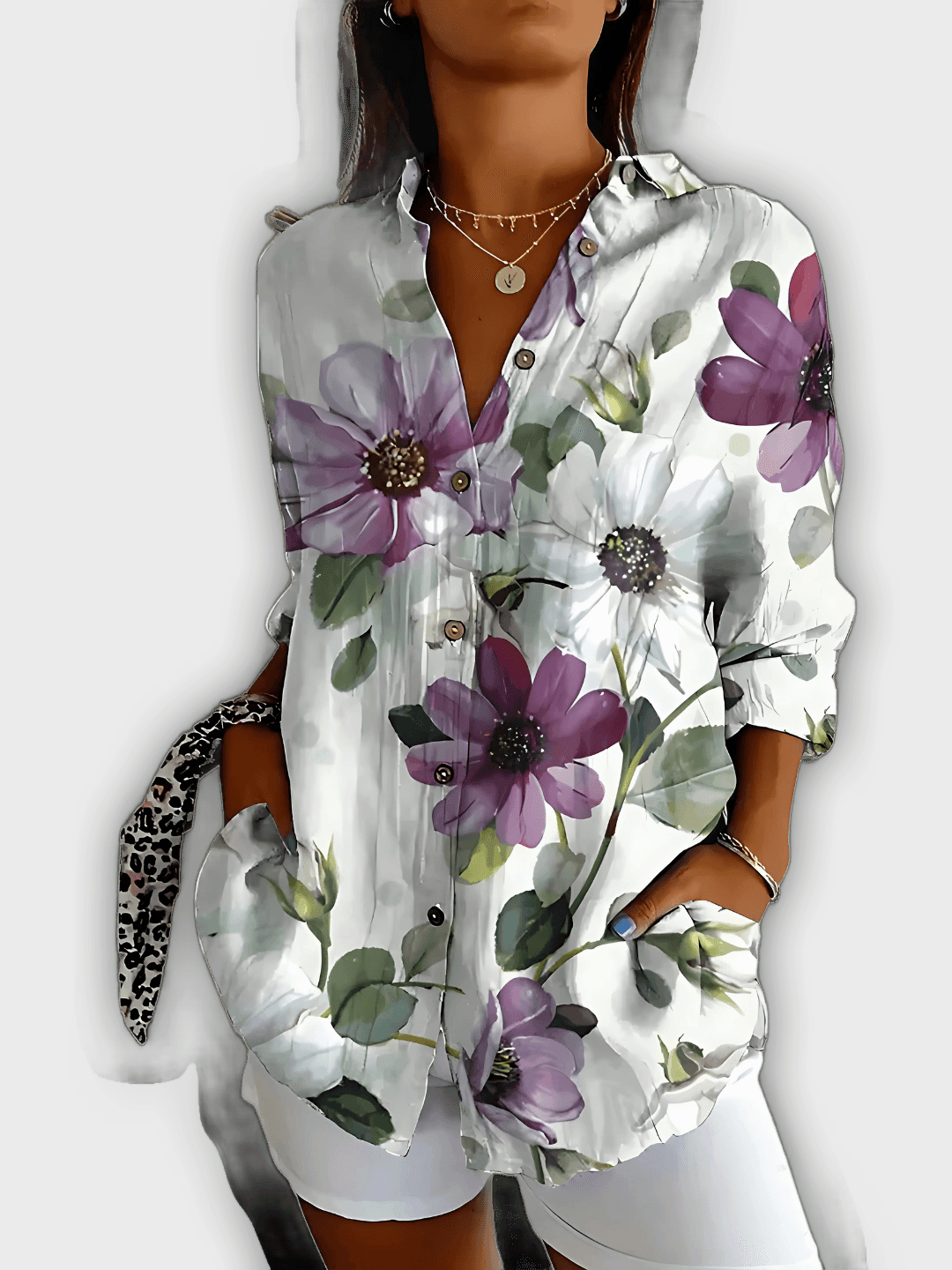 Elegant Floral Shirt Ivy - Comfort and Everyday Style