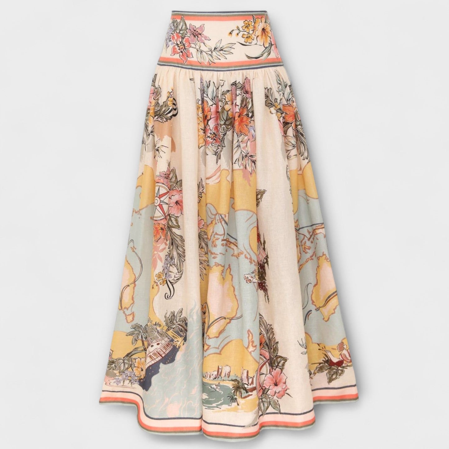 Elegant Vintage A-Line Mini Skirt