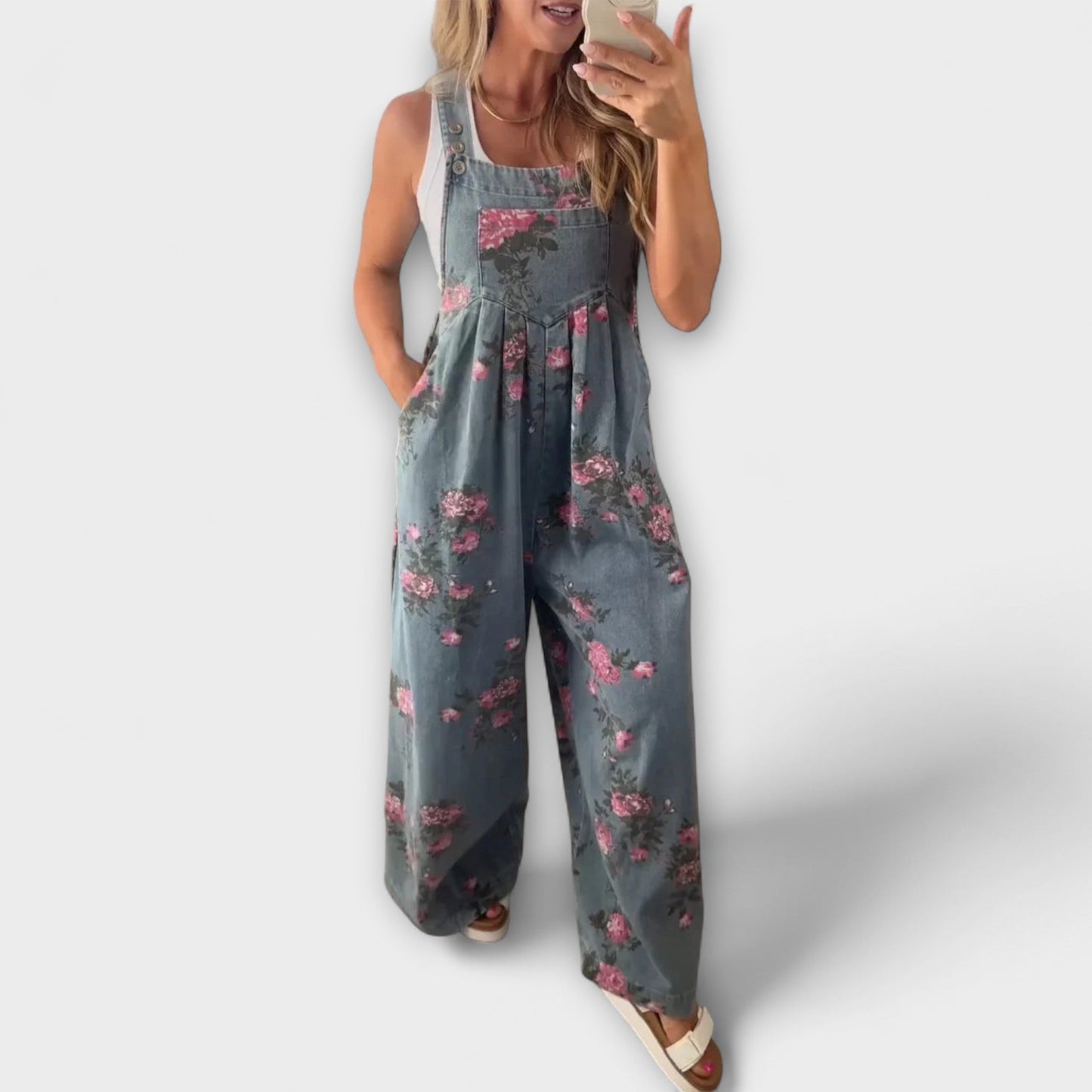 High-Waisted Floral Print Shorts