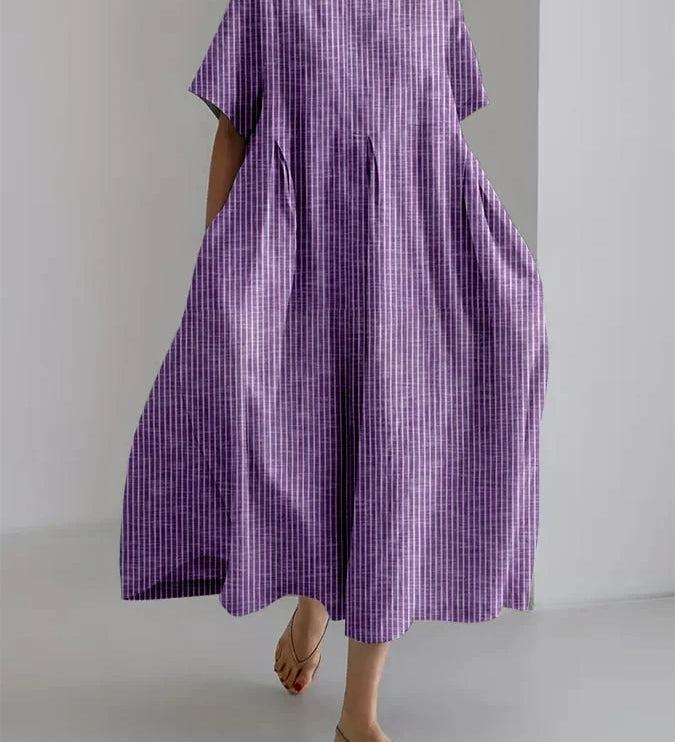 BIANCA | Casual Long Dress with Comfortable Cut and Retro Style for Every Day