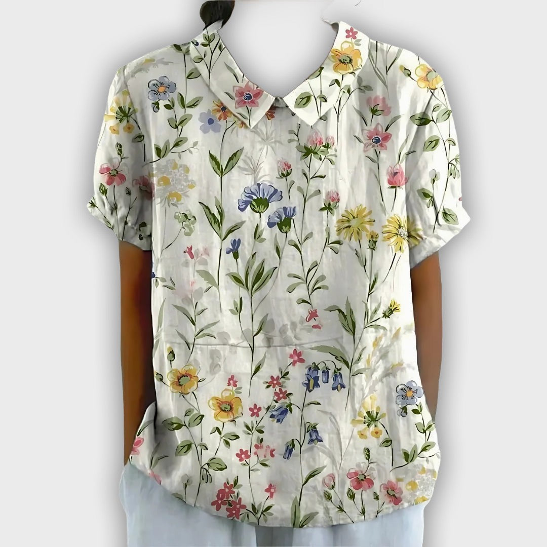 Floral Linen Shirt for Women - Comfort and Elegance for Every Occasion